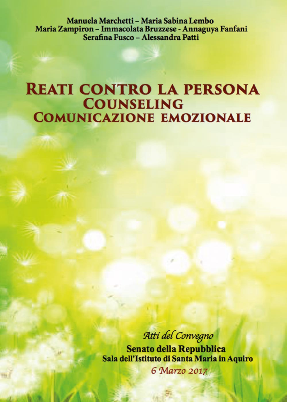 Reati contro la persona. Counseling e comunicazione emozionale