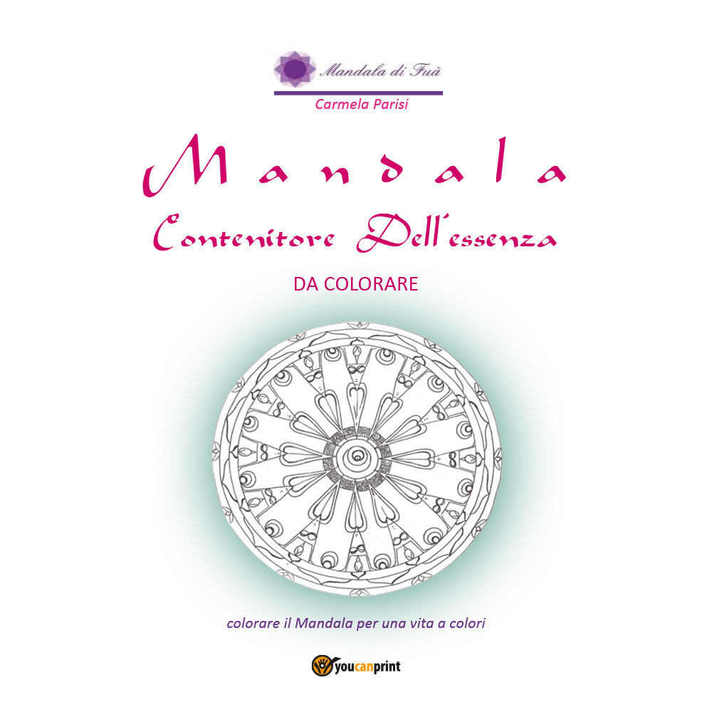 Mandala contenitore dell'essenza. Da colorare