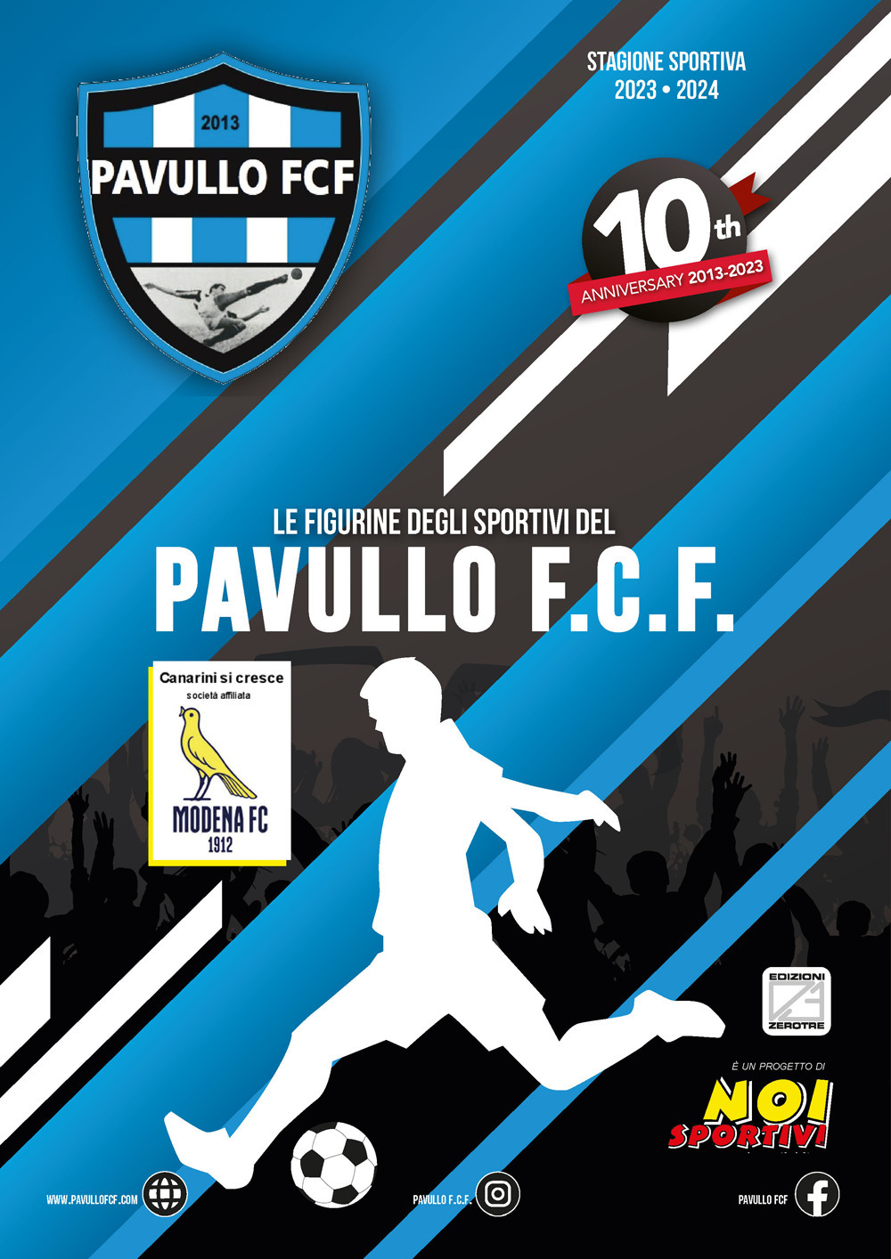 Pavullo F.C.F.. Album con collezione completa di figurine non imbustate