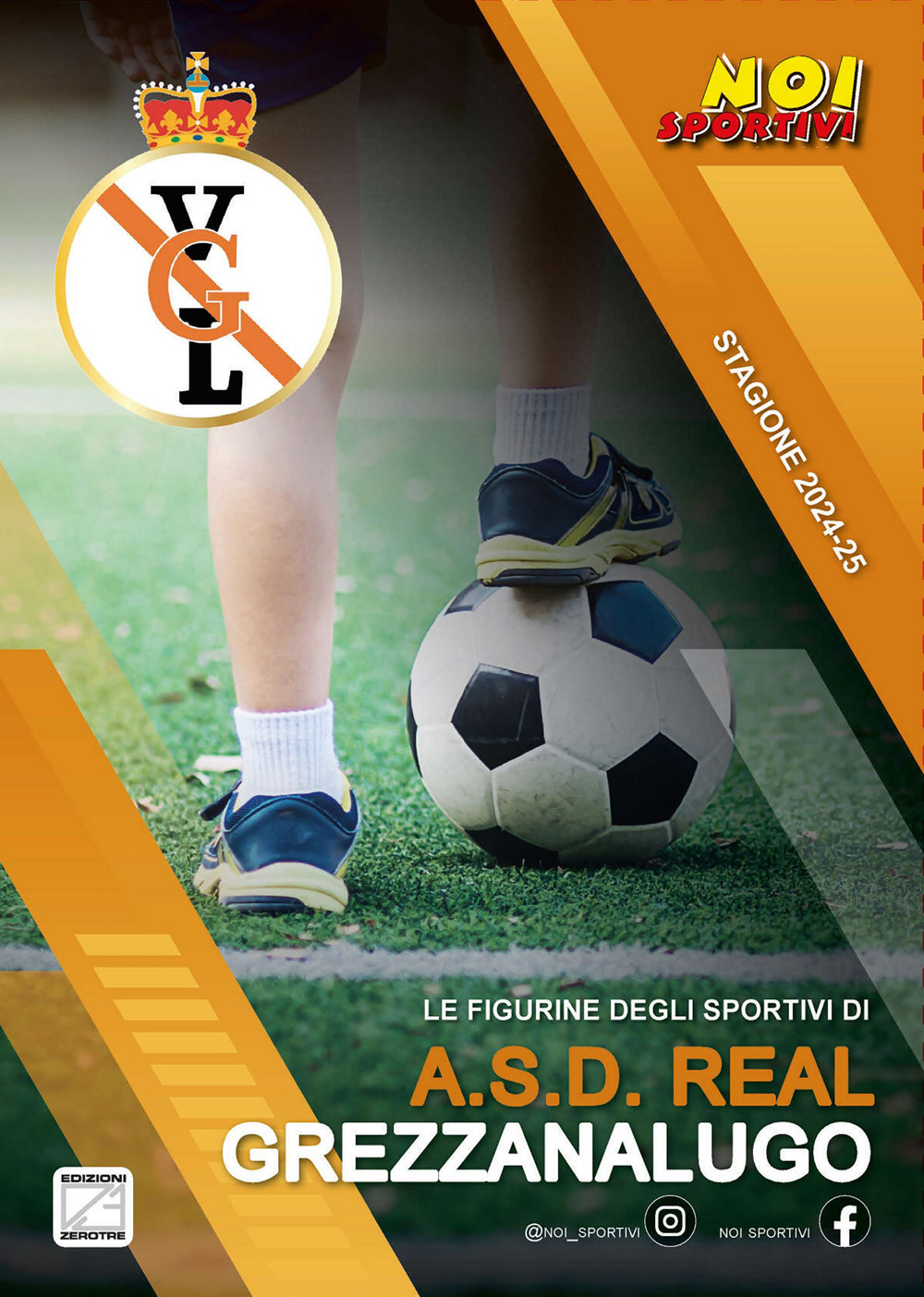 A.S.D. Real Grezzanalugo. Album con figurine stampate direttamente sulle pagine