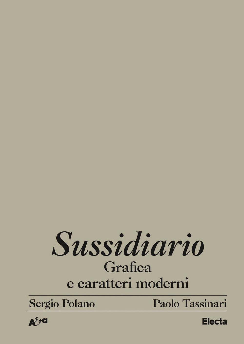Sussidiario. Grafica e caratteri moderni