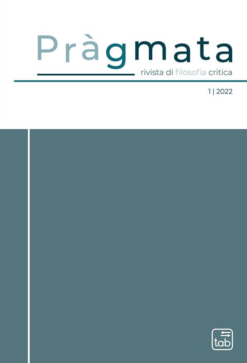 Pràgmata. Rivista di filosofia critica. Vol. 1