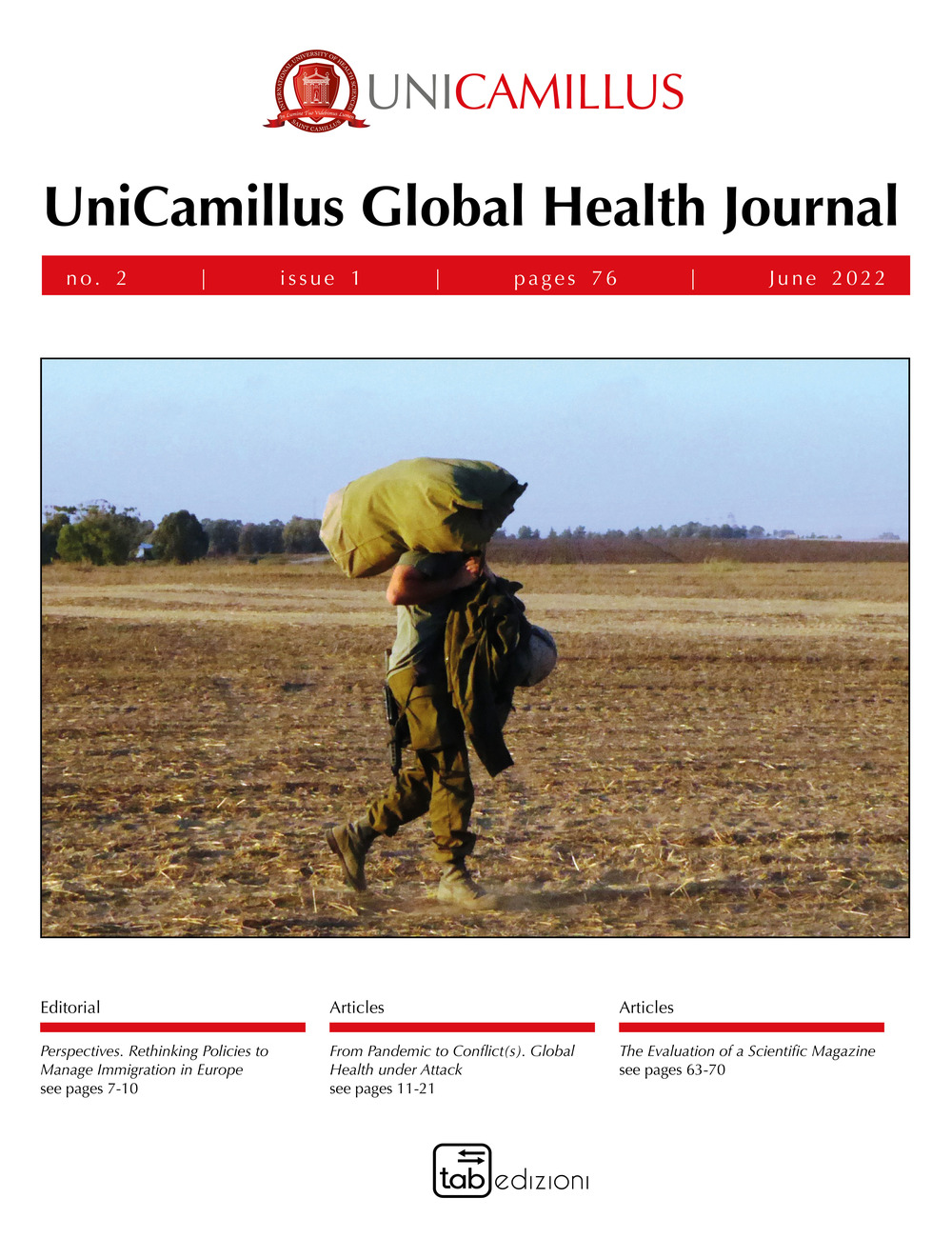 UGHJ. UniCamillus Global Health Journal. Vol. 2/1