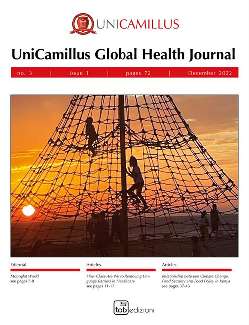 UGHJ. UniCamillus Global Health Journal. Vol. 3