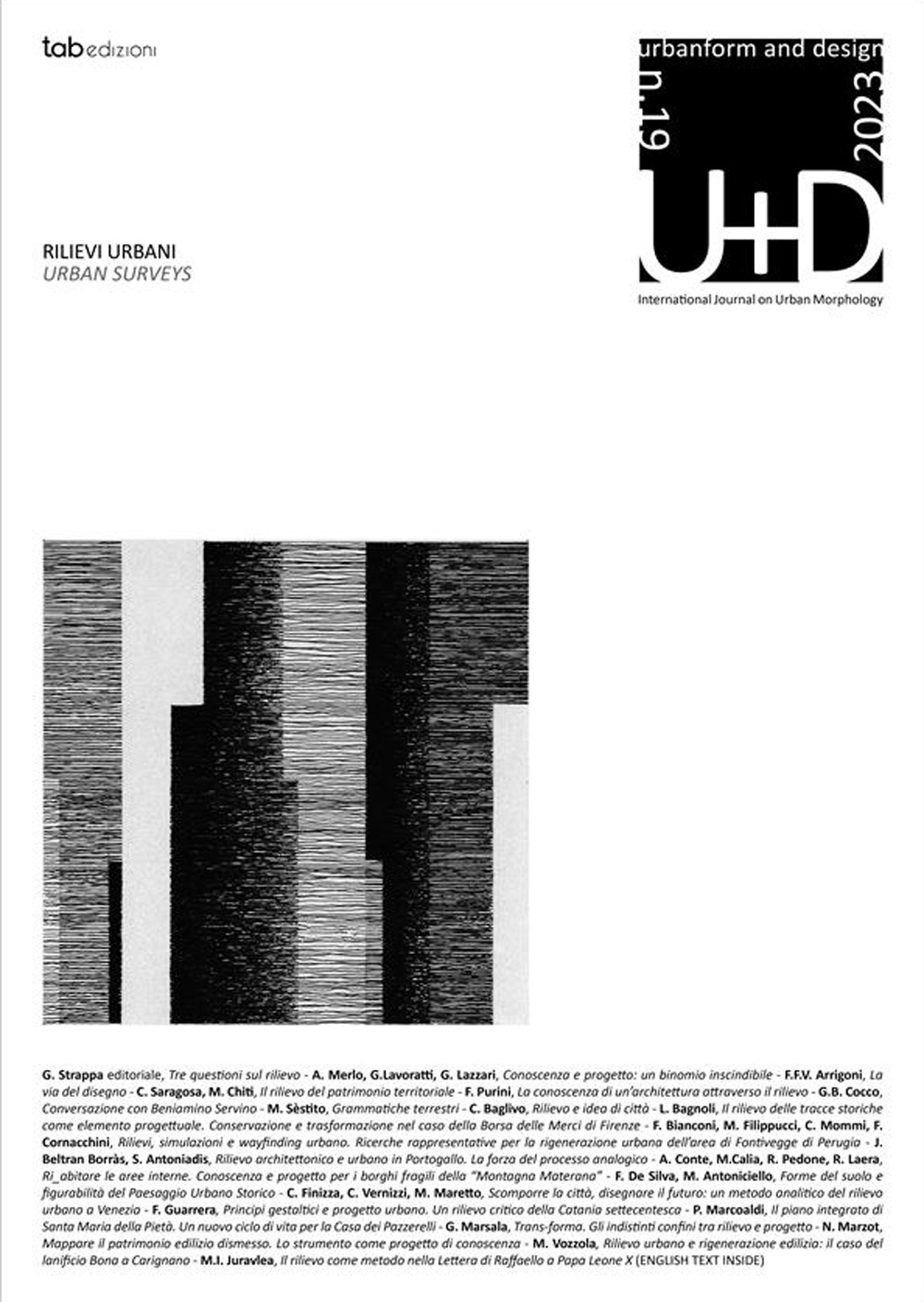 U+D. Urbanform and design. Vol. 19: Rilievi urbani-Urban Surveys