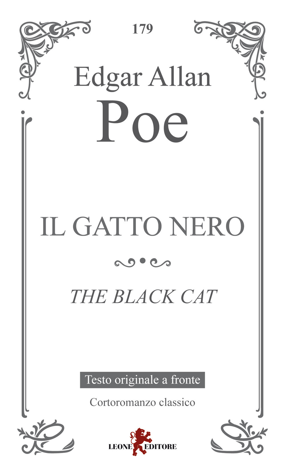Il gatto nero. Testo inglese a fronte