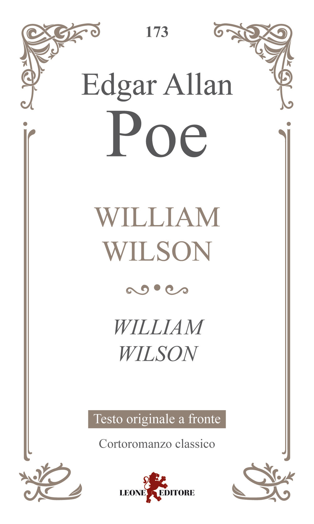 William Wilson. Testo inglese a fronte