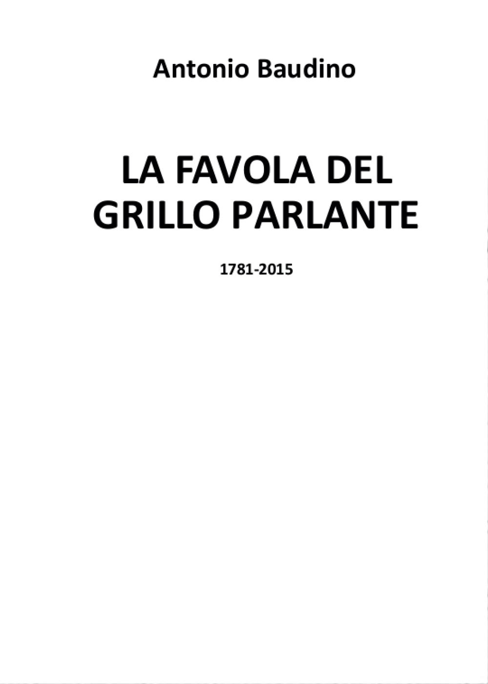 La favola del Grillo Parlante