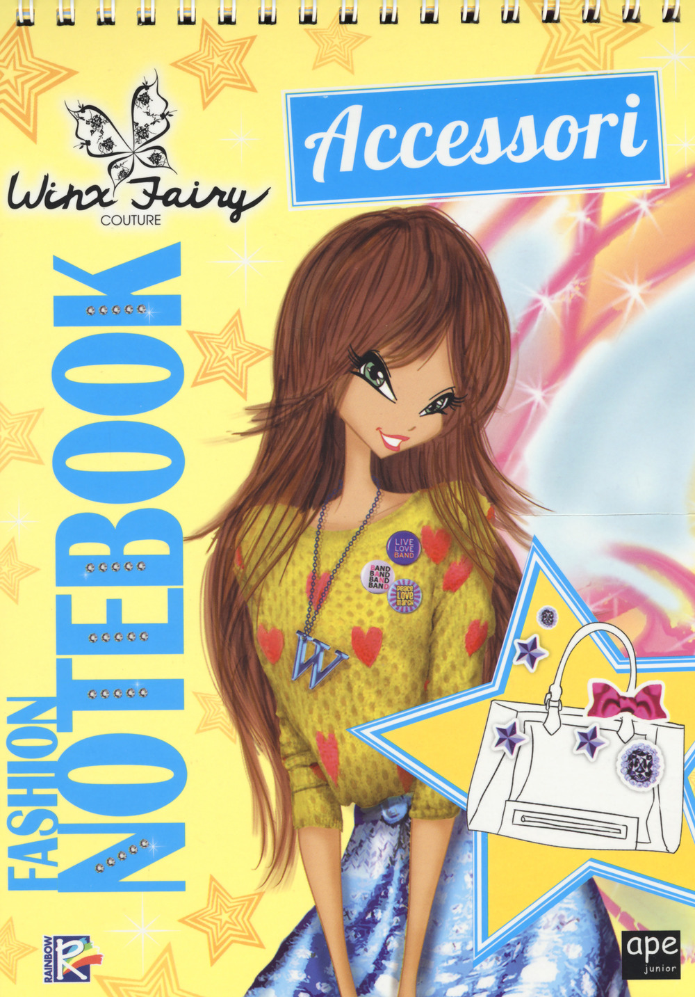 Fashion notebook accessori. Winx Fairy Couture. Con adesivi
