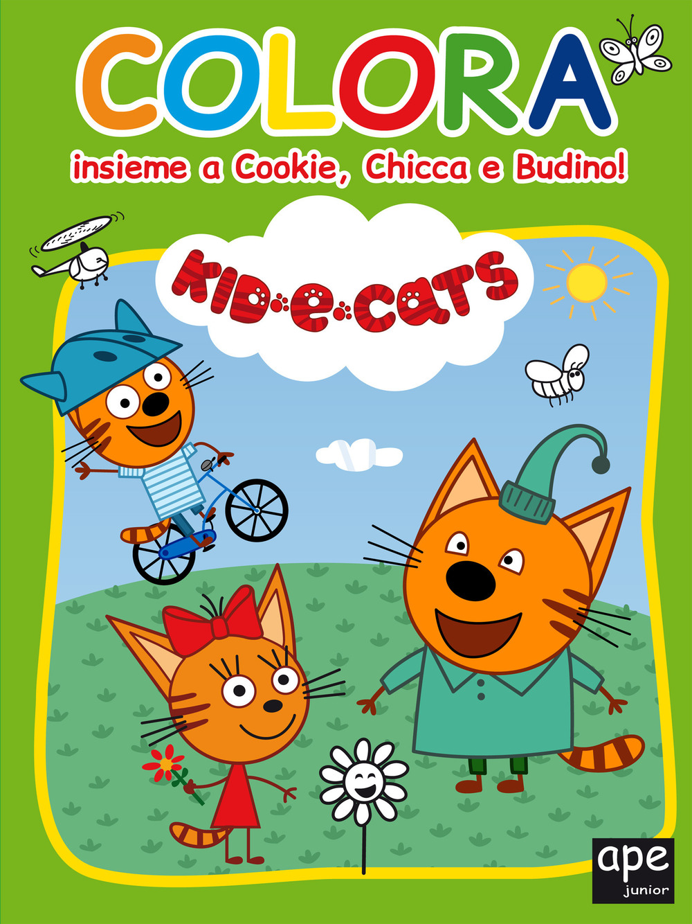Colora insieme a Cookie, Chica e Budino. Kid-E-Cats