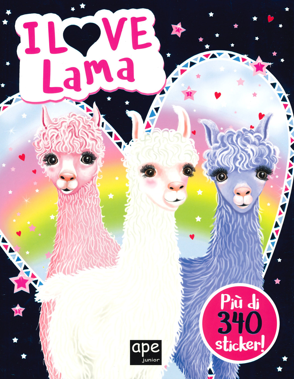 I love lama. Con adesivi