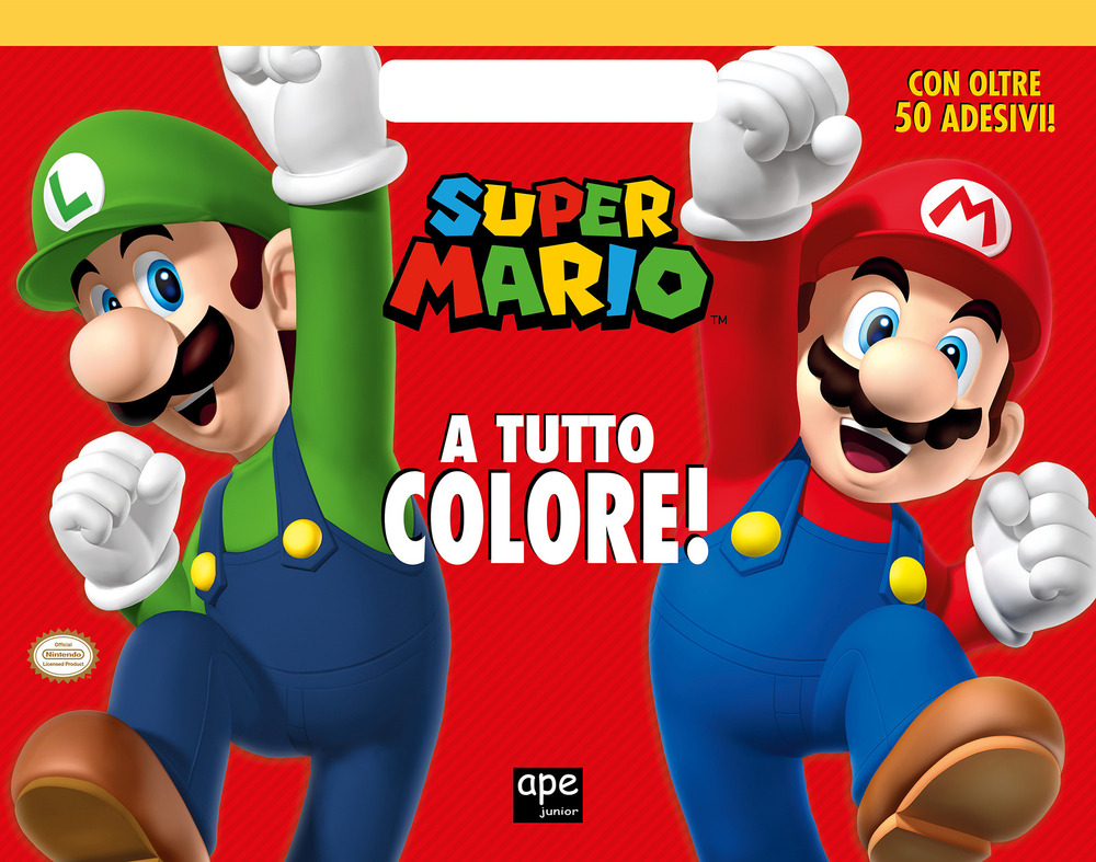 Super Mario a tutto colore! Con adesivi