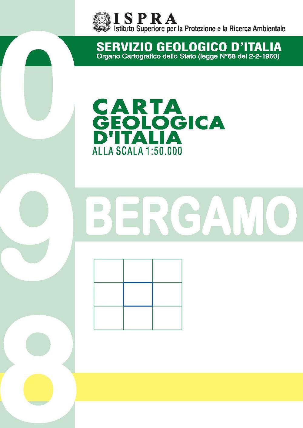 Carta geologica d'Italia. Bergamo