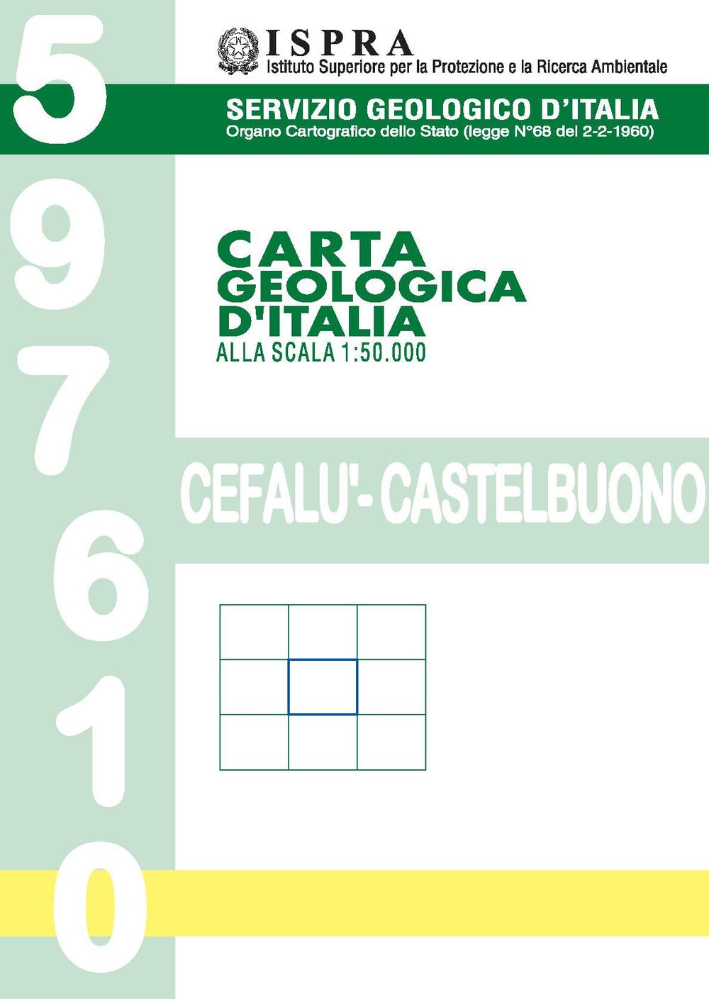 Carta geologica d'Italia. Cefalù-Catelbuono