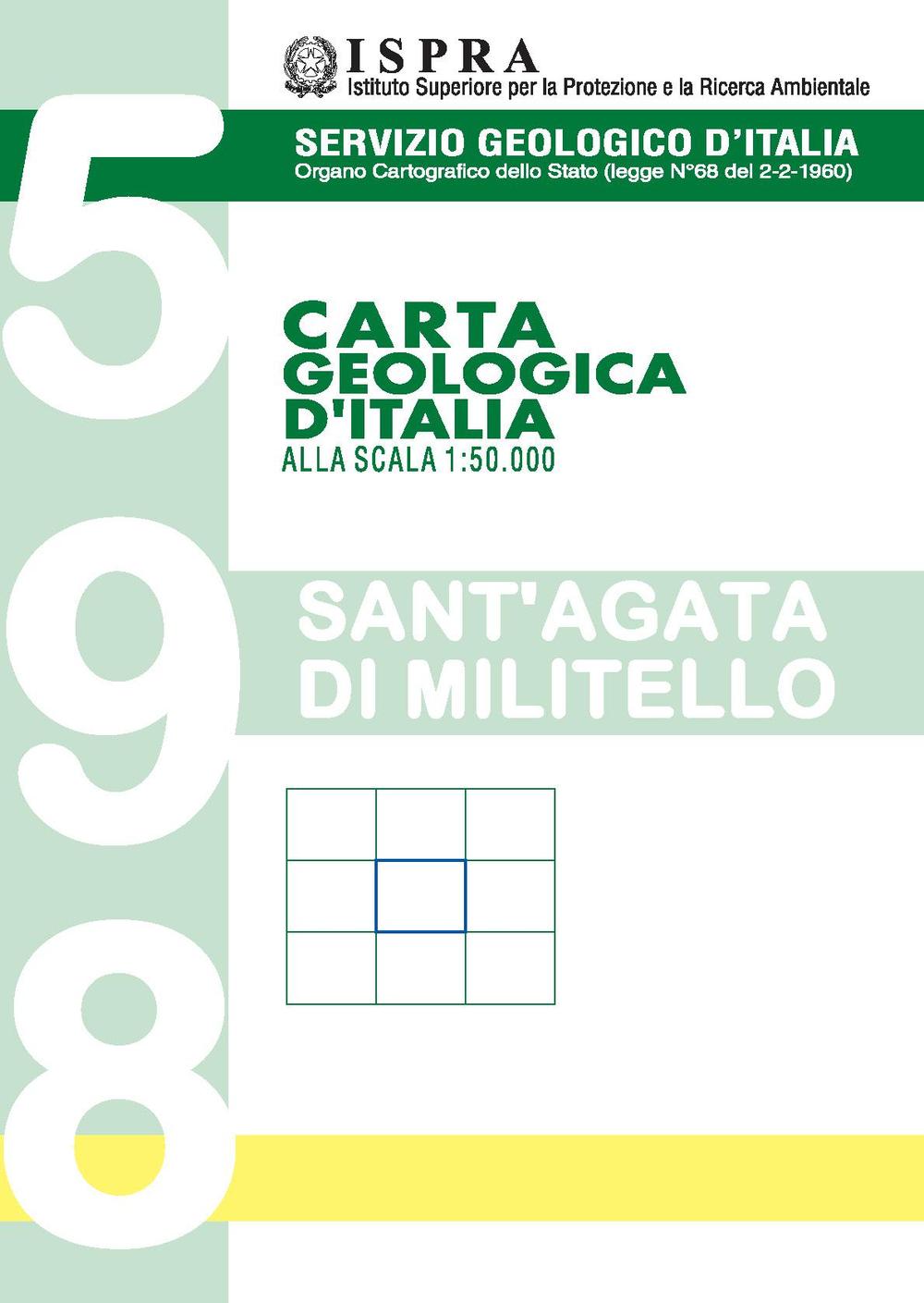 Carta geologica d'Italia. Sant'Agata di Militello