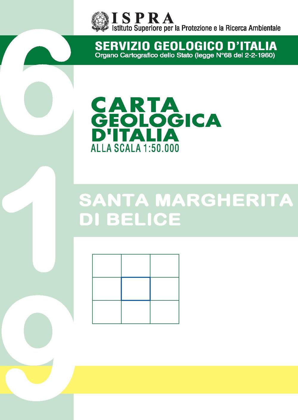 Carta geologica d'Italia. Santa Margherita di Belice