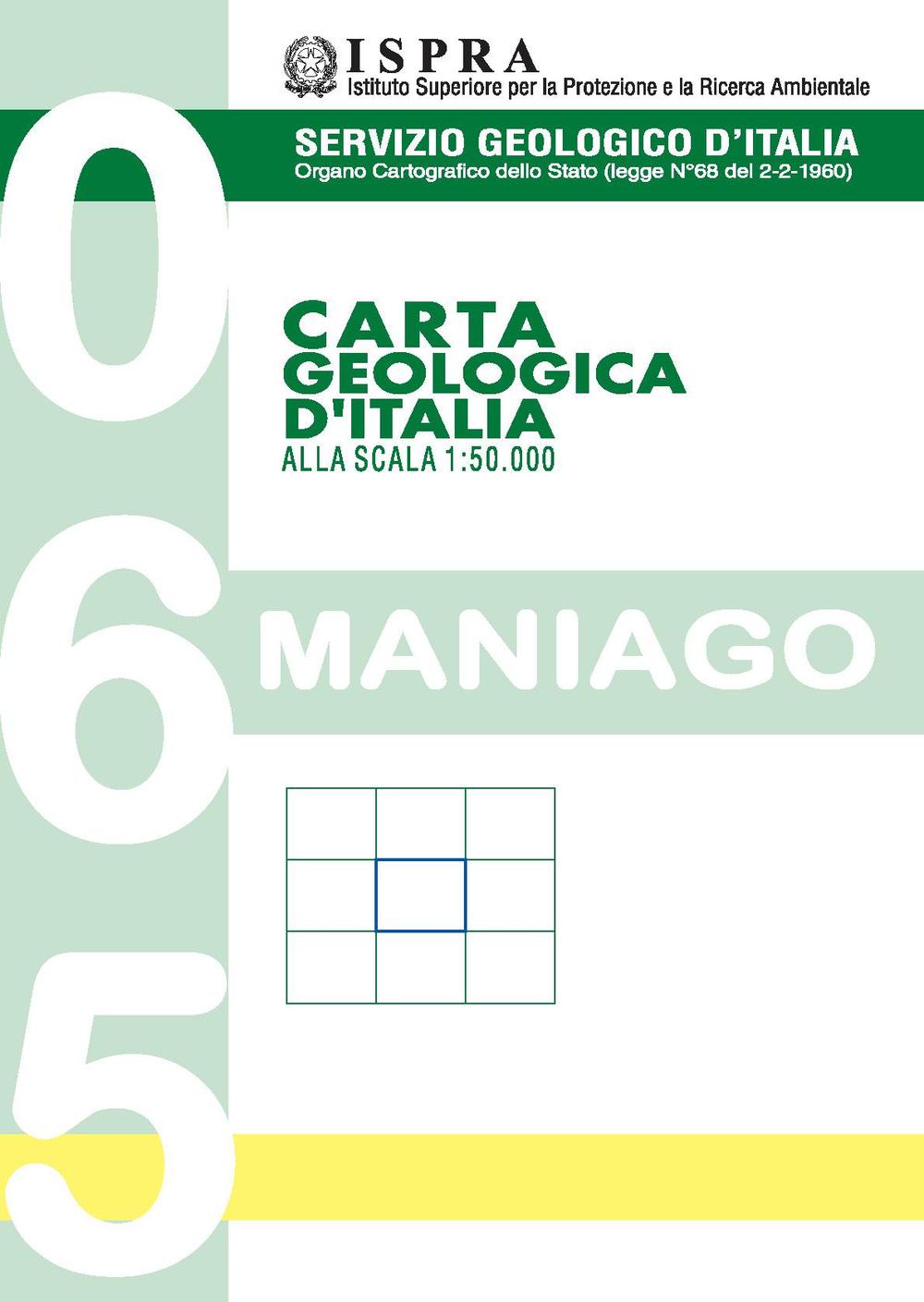 Carta geologica d'Italia 1:50.000 F° 065. Maniago