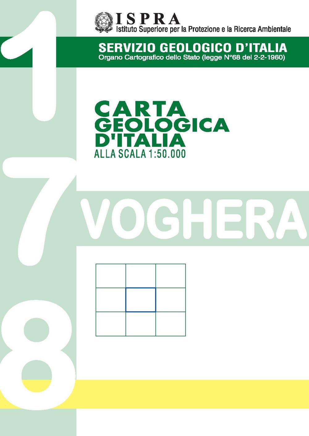 Carta geologica d'Italia alla scala 1:50.000 F° 178. Voghera