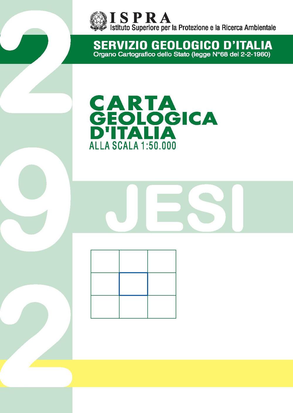 Carta geologica d'Italia 1:50.000 F° 292. Jesi