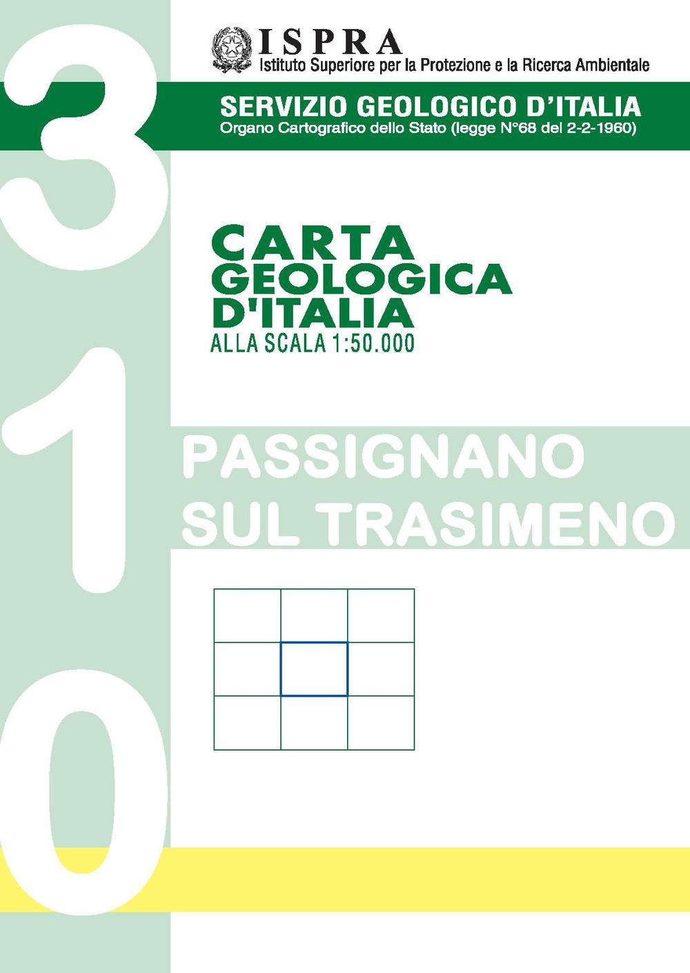 Carta geologica d'Italia 1:50.000 F° 310. Passignano sul Trasimeno