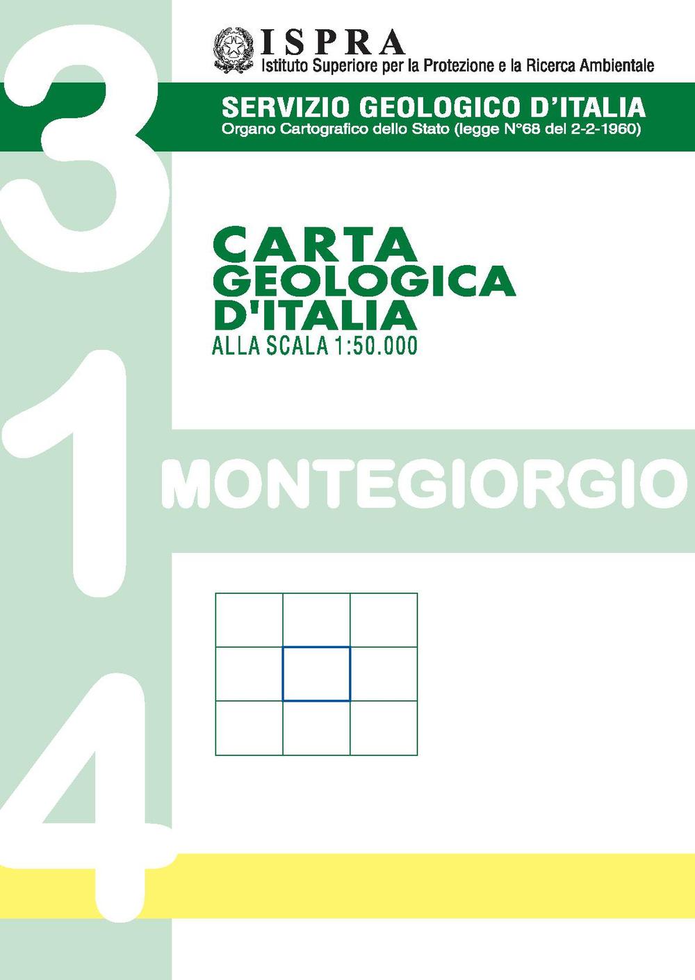 Carta geologica d'Italia 1:50.000 F° 314. Montegiorgio