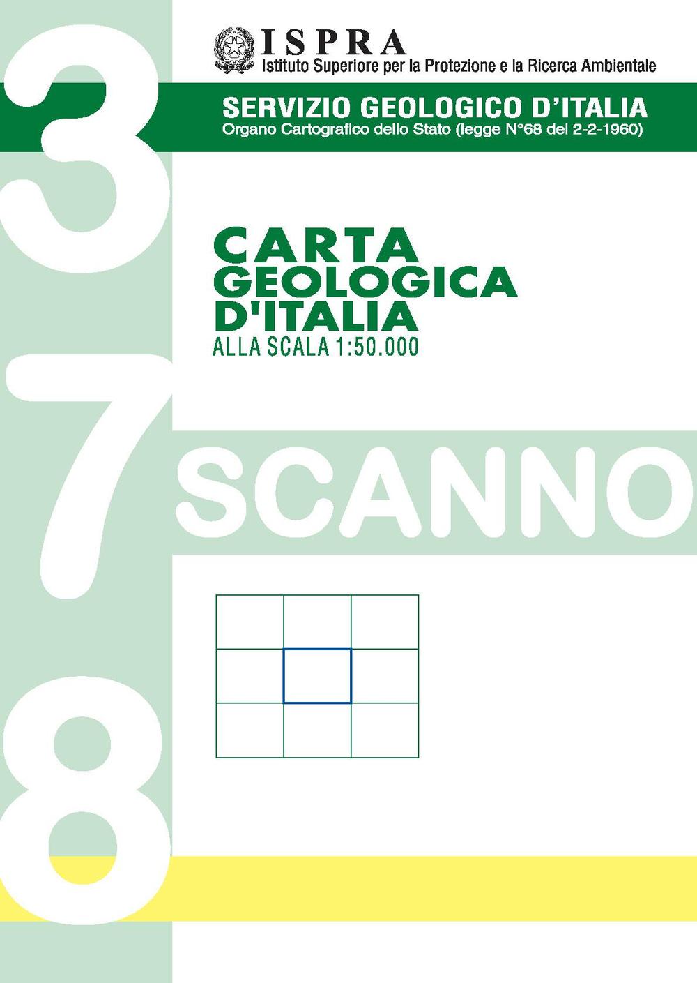 Carta geologica d'Italia 1:50.000 F° 378. Scanno