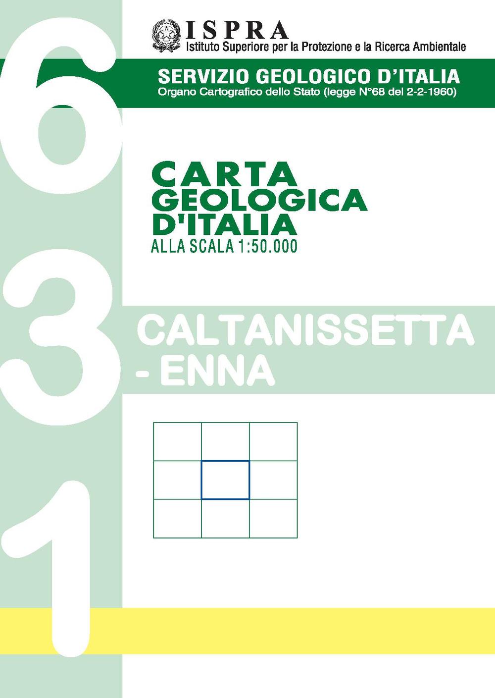 Carta geologica d'Italia 1:50.000 F° 631. Caltanissetta Etna
