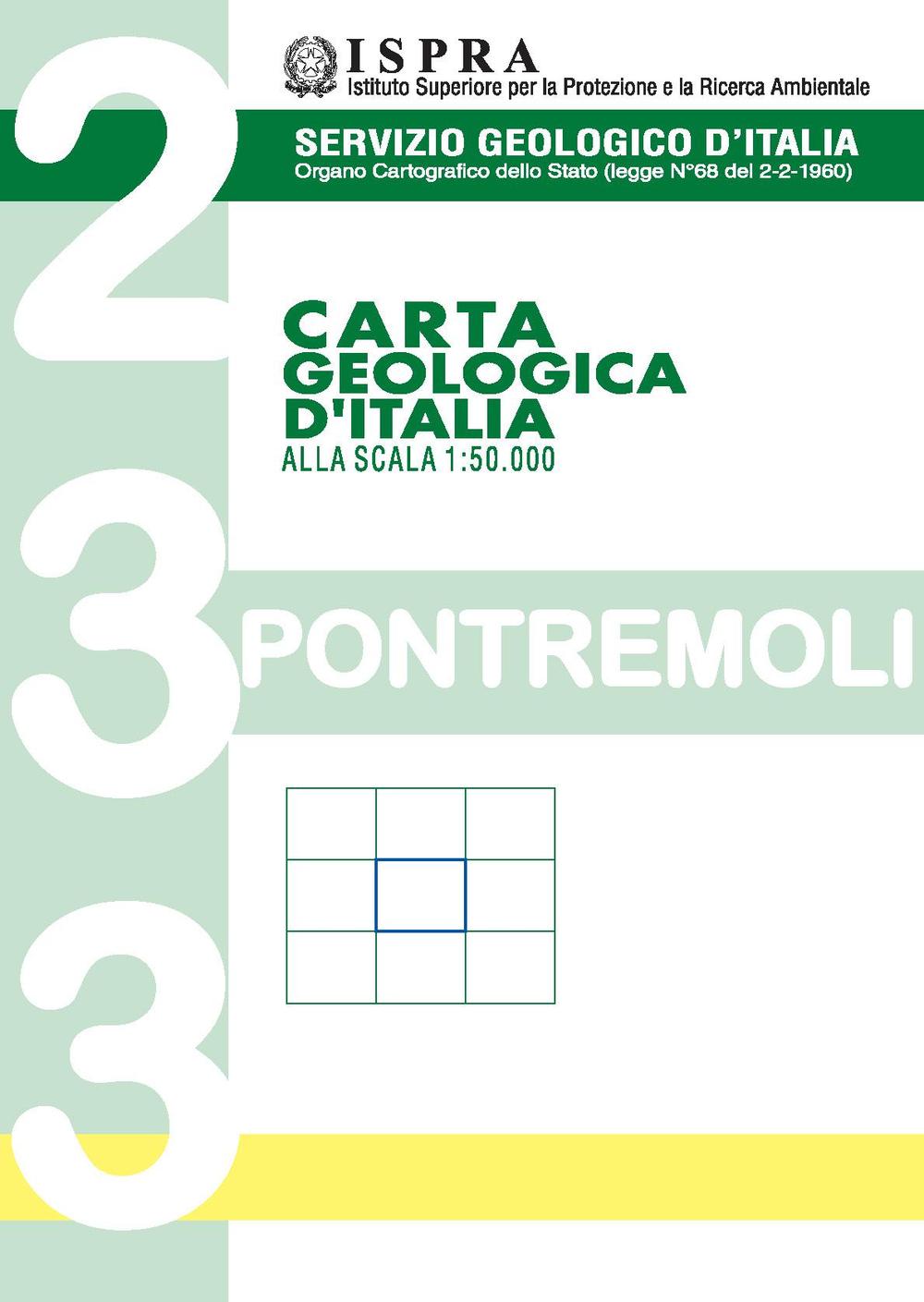 Carta geologica d'Italia alla scala 1:50.000 F° 233. Pontremoli