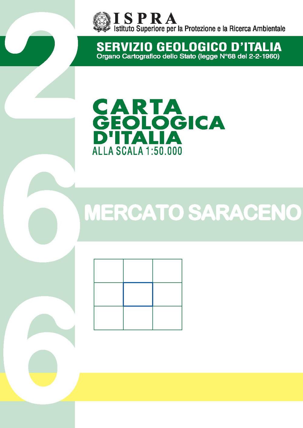 Carta geologica d'Italia alla scala 1:50.000 F° 266. Mercato Saraceno