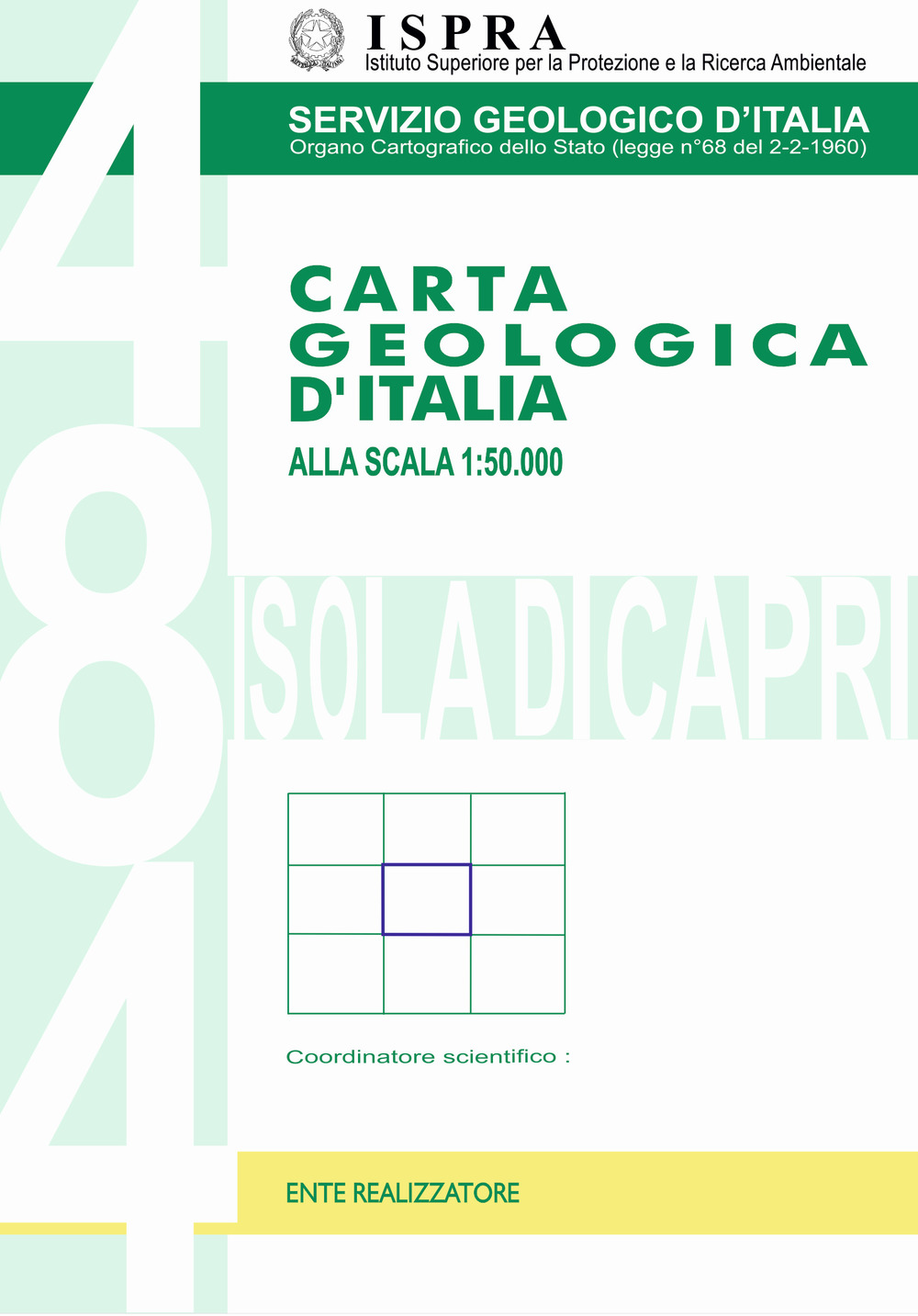 Carta geologica d’Italia alla scala 1:50.000 F° 484 Isola di Capri