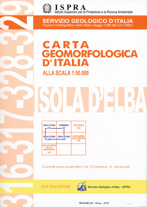 Carta geomorfologica d’Italia alla scala 1:50.000. F.° 316-317-328-329. Isola d'Elba