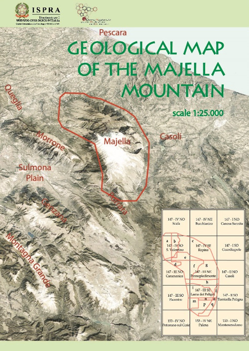 Geological map of the Majella Mountain