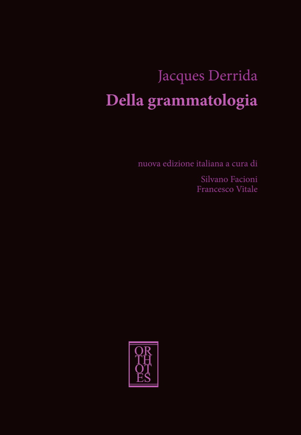 Della grammatologia
