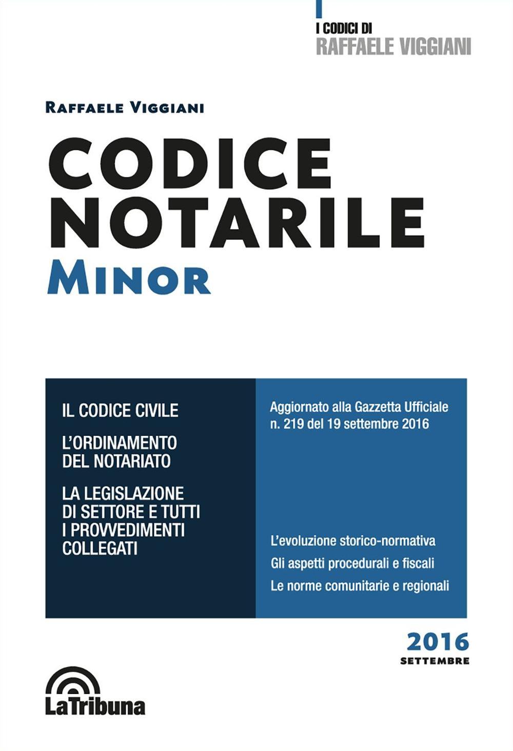 Codice notarile. Ediz. minor