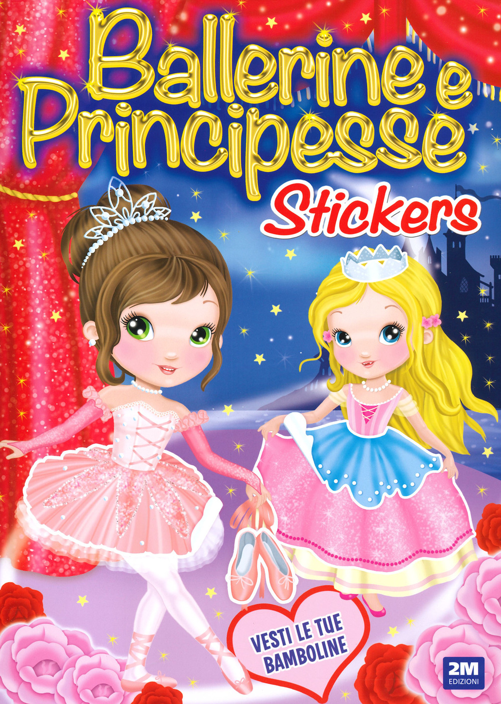 Ballerine e principesse. Sticker. Trendy model