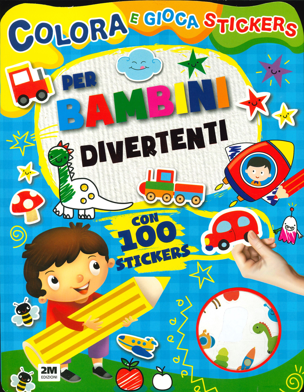 Per bambini divertenti. Colora e gioca stickers