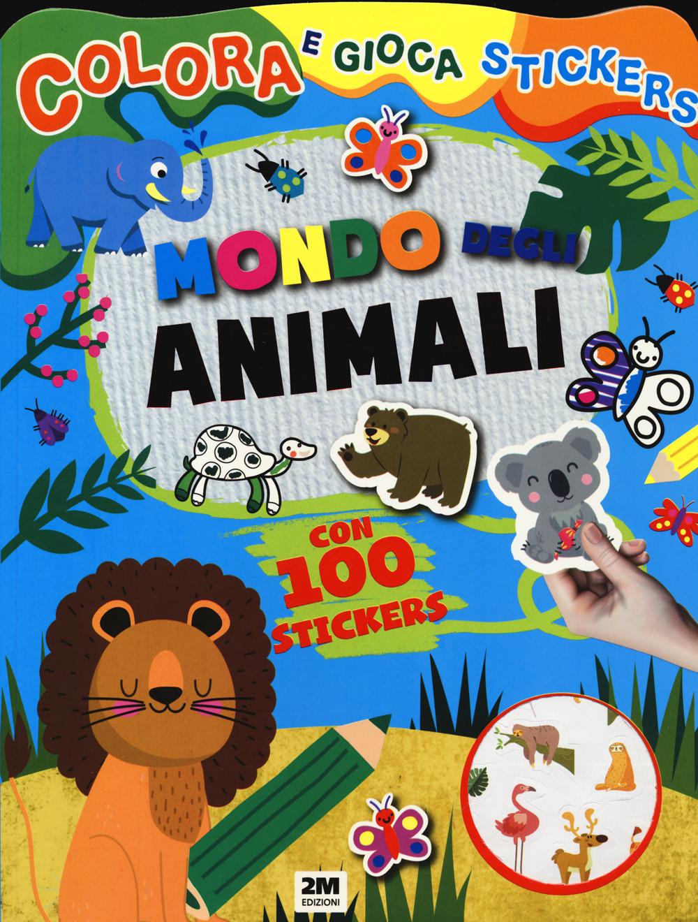Mondo degli animali. Colora e gioca stickers