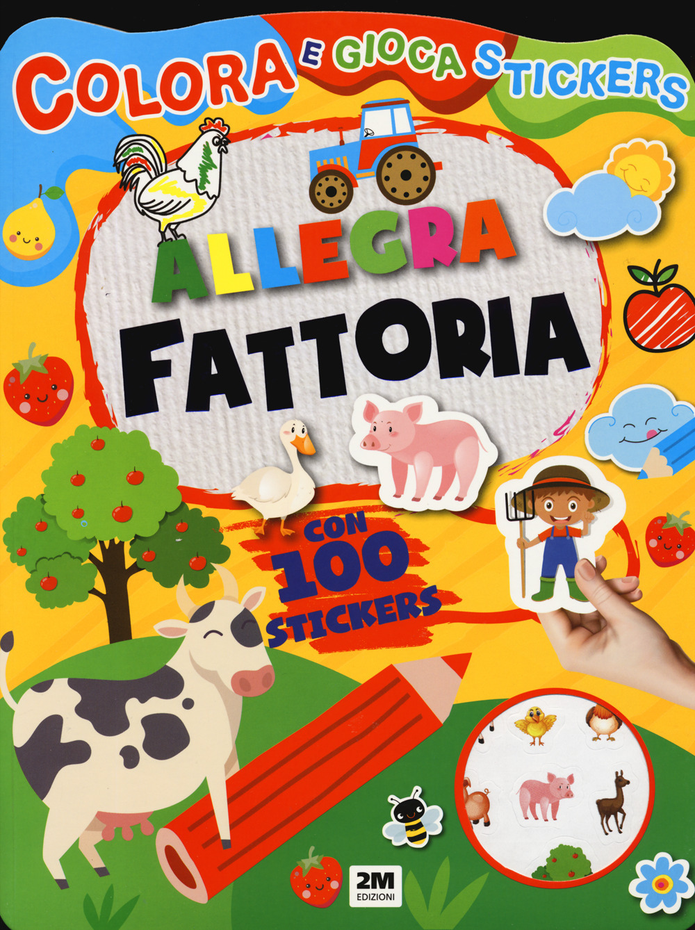 Allegra fattoria. Colora e gioca stickers