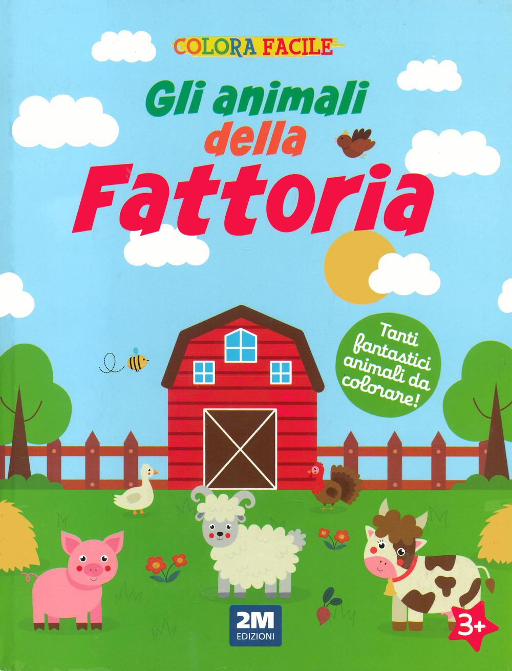 Gli animali della fattoria. Colora facile