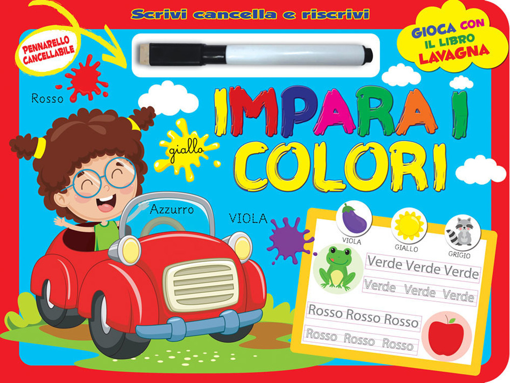 Impara i colori. Scrivi e cancella