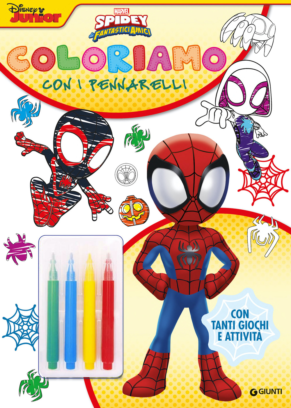 Spidey. Coloriamo con i pennarelli. Super album