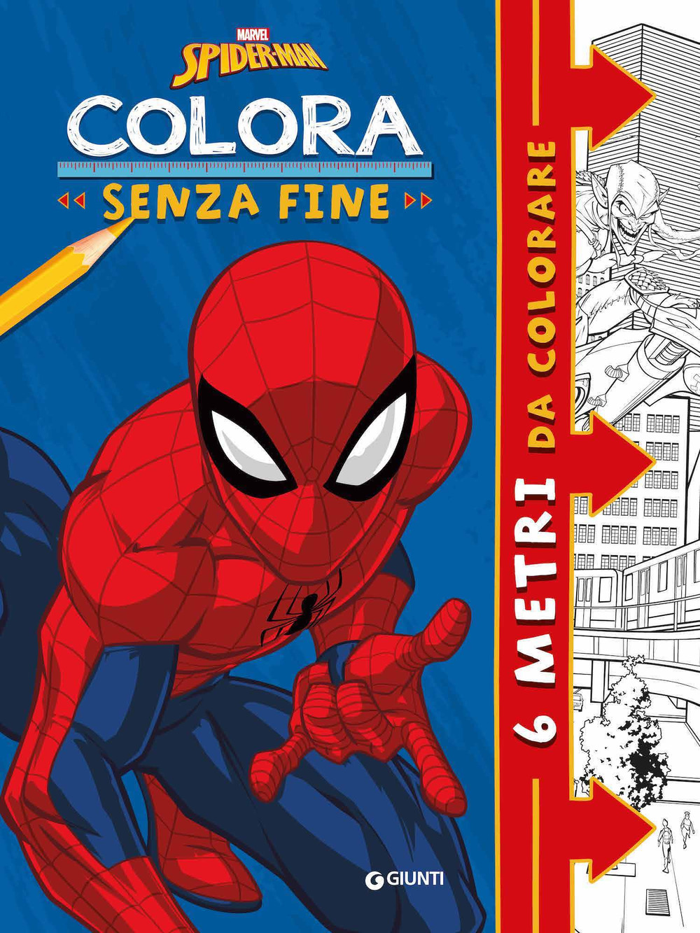 Spiderman. Colora senza fine. 6 metri da colorare. Super album