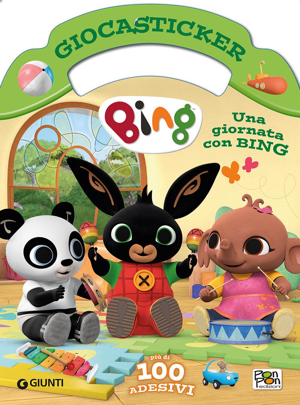 Una giornata con Bing. Giocasticker. Con adesivi