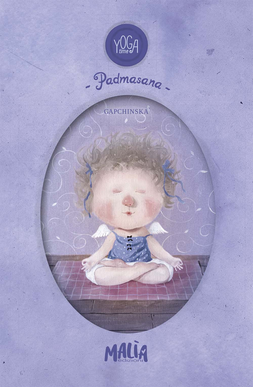 Yoga time. Padmasana. Notebook