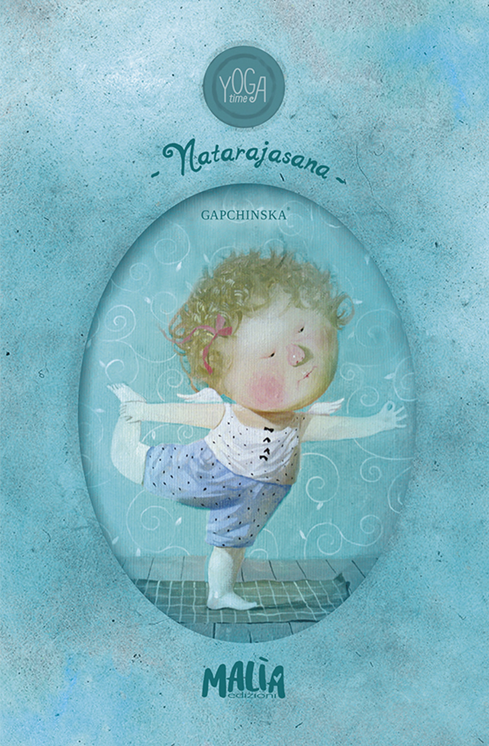 Yoga time. Natarajasana. Notebook