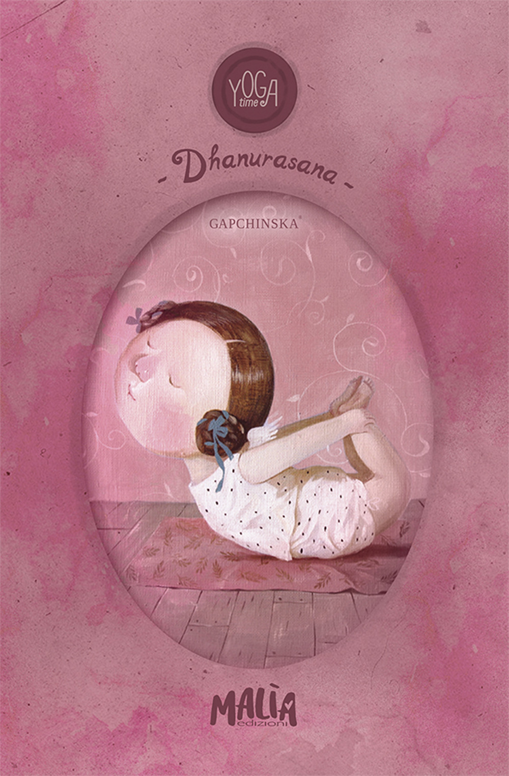 Yoga time. Dhanurasana. Notebook