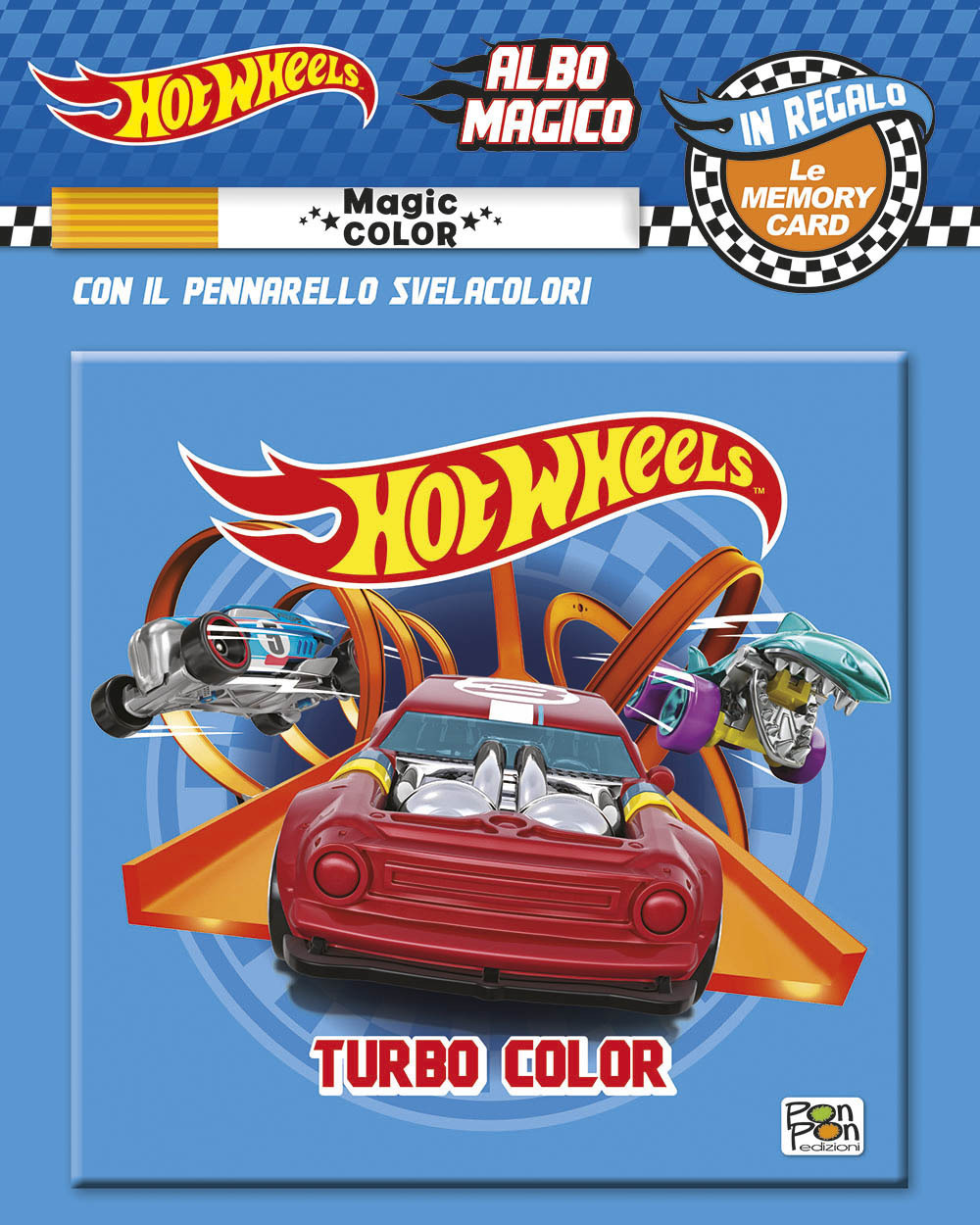 Turbo color. Albo magico. Hot Wheels