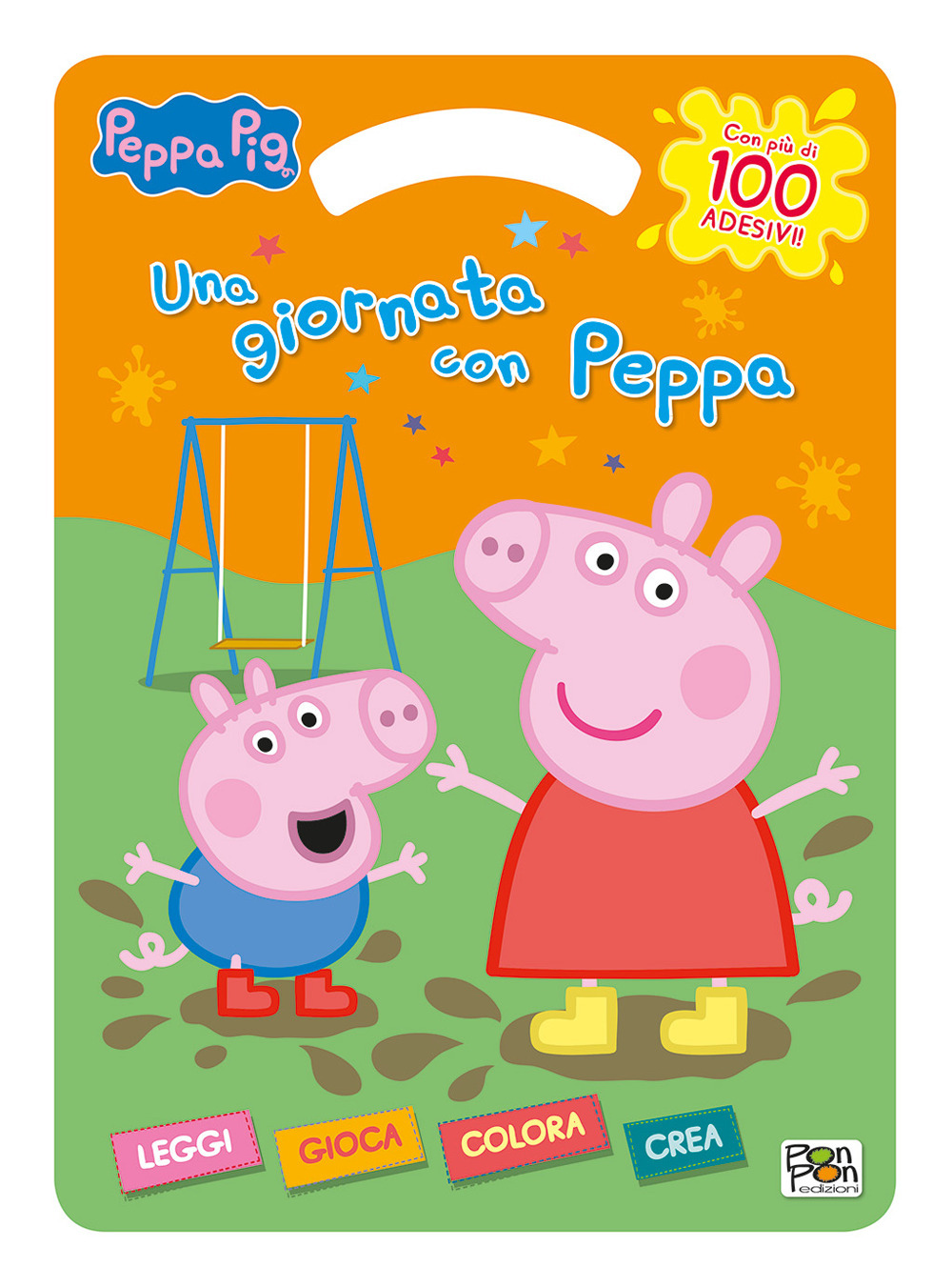 Una giornata con Peppa Pig. Con adesivi