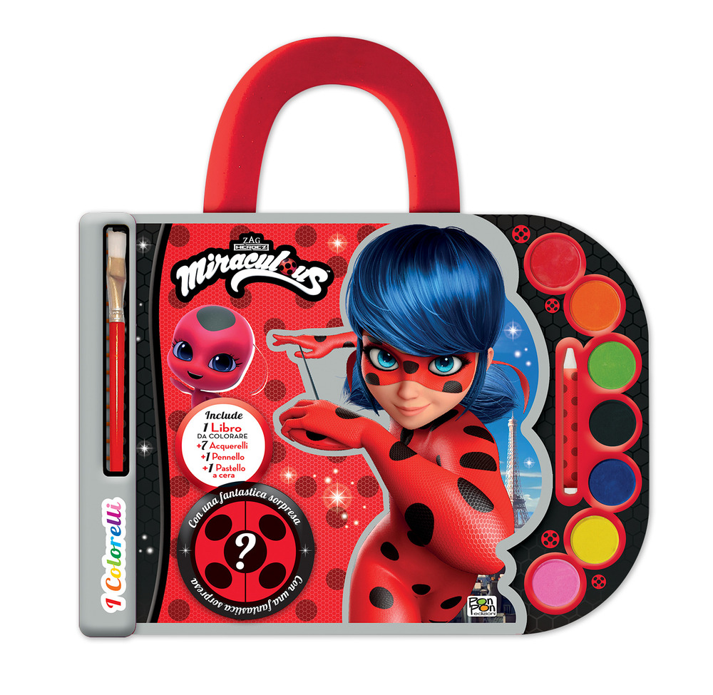 Miraculous. Valigetta acquerelli. I colorelli