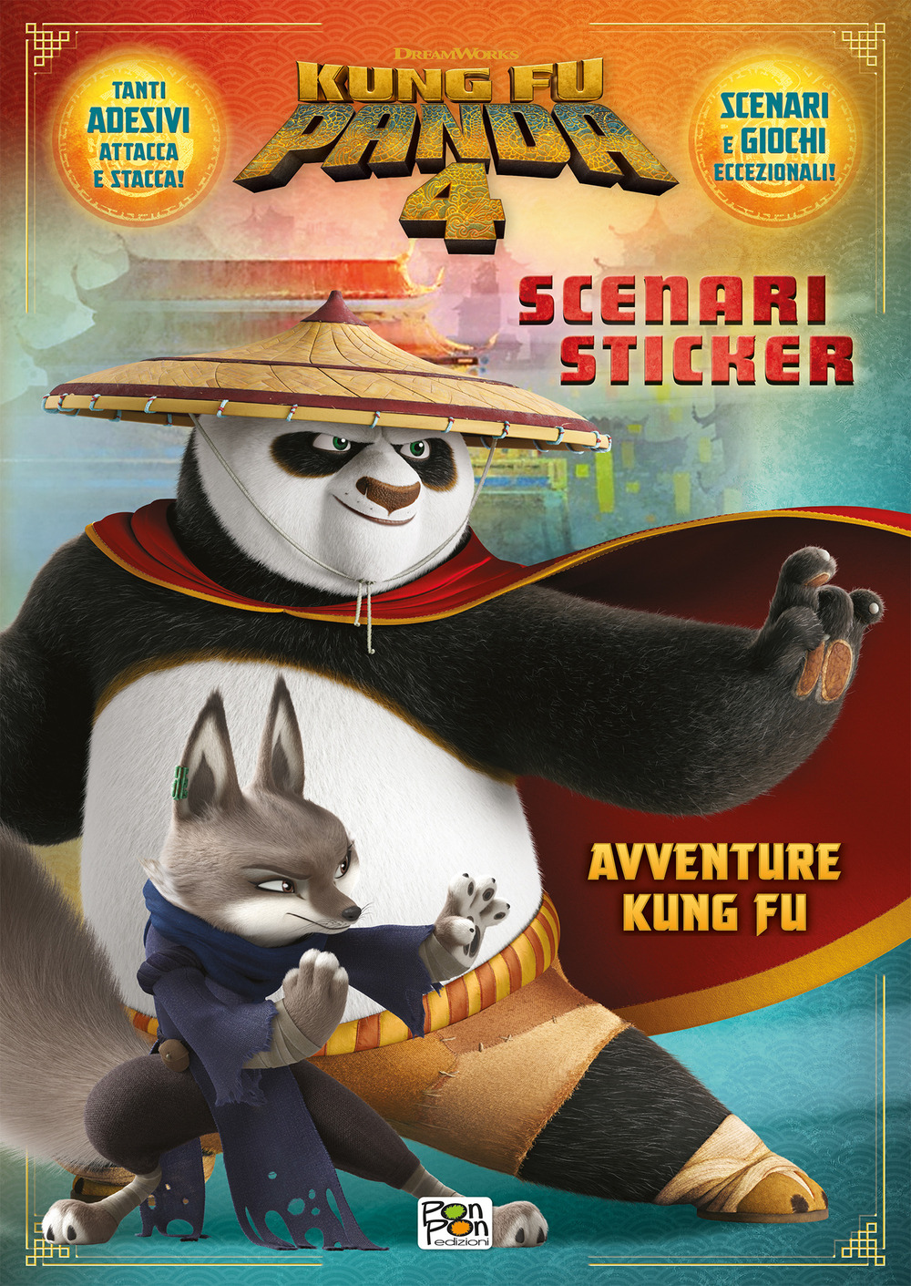 Avventure kung fu. Kung Fu Panda 4. Scenari sticker